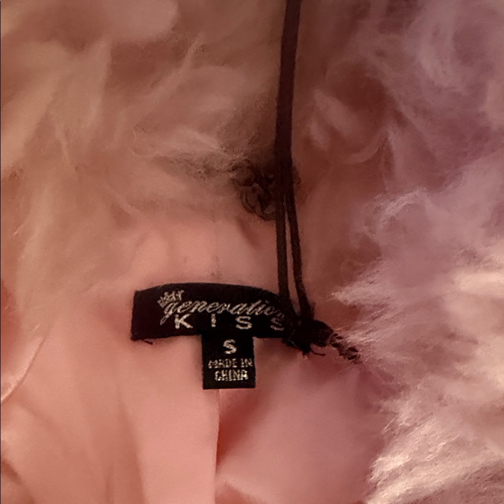Dolls Kill Pink Teddy Jacket with Faux Fur - Picture 5 of 7
